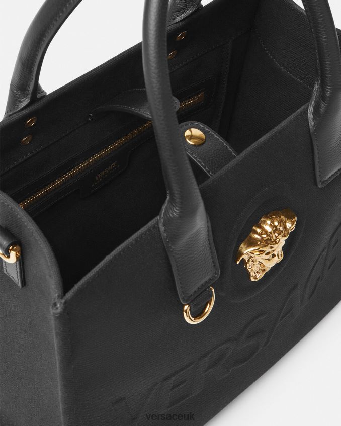 Women Versace La Medusa Small Tote Bag 6D2D06331 Black Bags