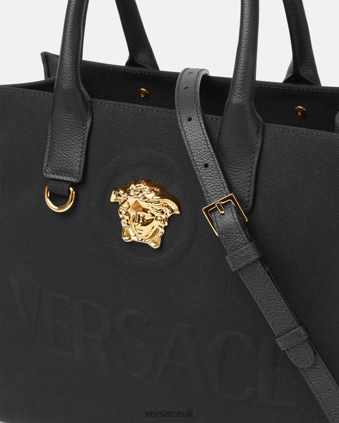 Women Versace La Medusa Small Tote Bag 6D2D06331 Black Bags