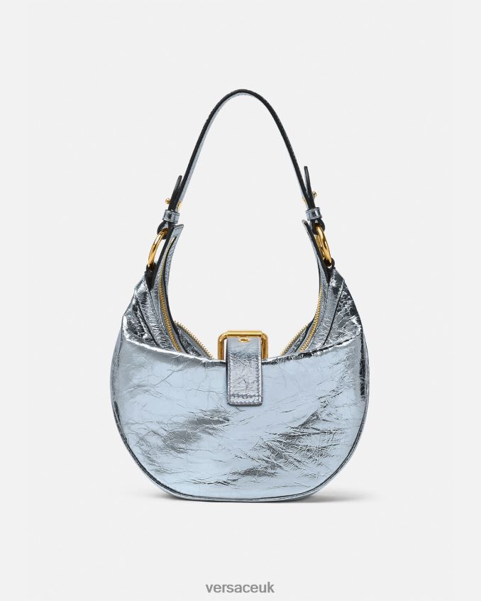 Women Versace Metallic Repeat Small Hobo Bag 6D2D06277 One Color Bags