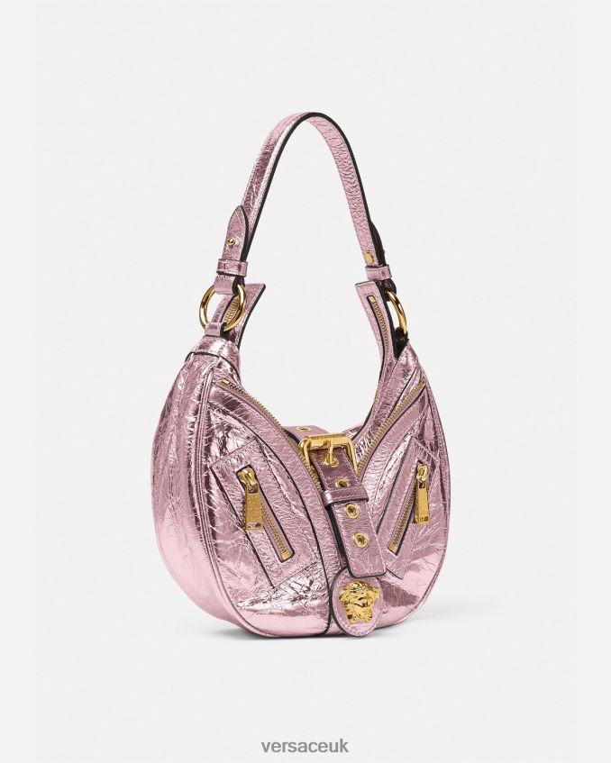 Women Versace Metallic Repeat Small Hobo Bag 6D2D06278 One Color Bags