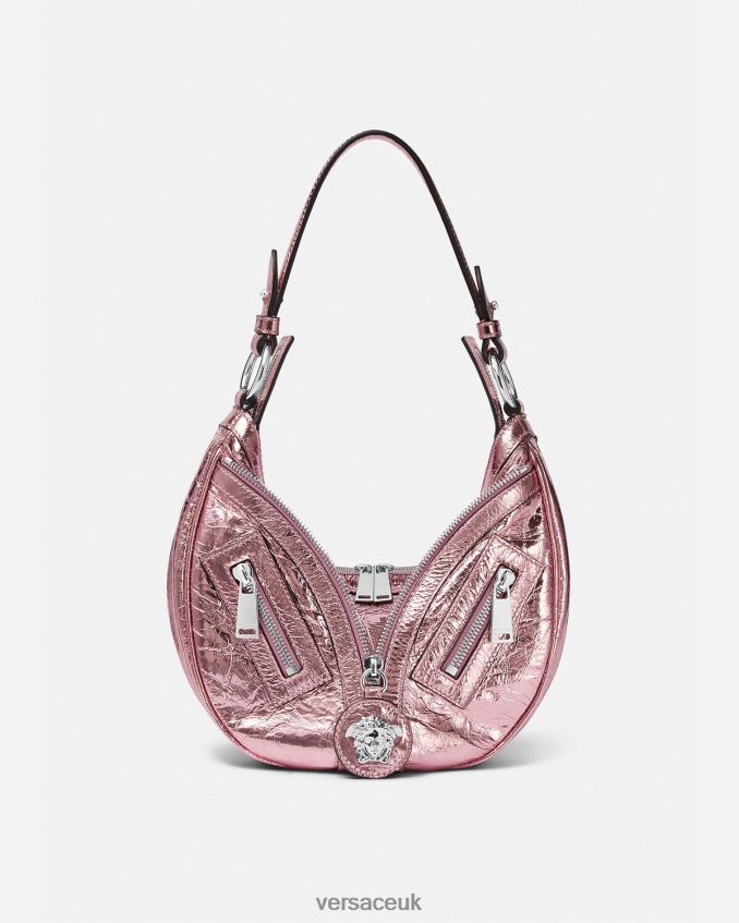 Women Versace Repeat Metallic Small Hobo Bag 6D2D06281 One Color Bags
