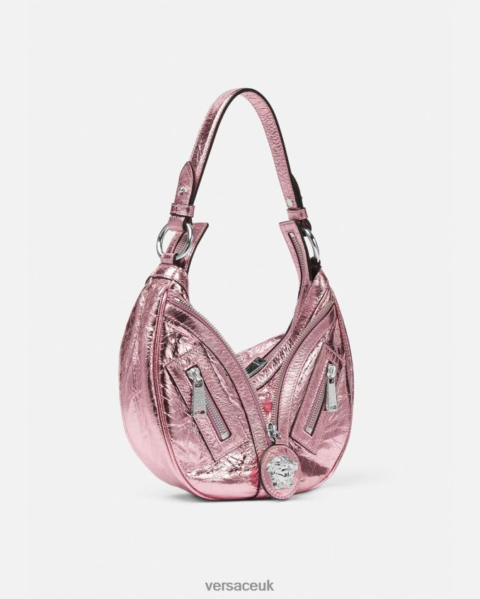 Women Versace Repeat Metallic Small Hobo Bag 6D2D06281 One Color Bags
