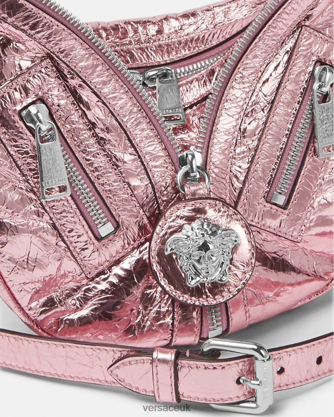Women Versace Repeat Metallic Small Hobo Bag 6D2D06281 One Color Bags