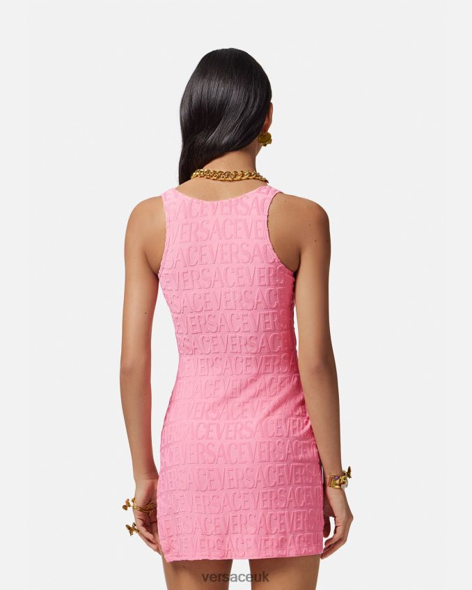 Women Versace Allover Towel Dress Cover-Up 6D2D061189 Pink Underwear & Beachwear