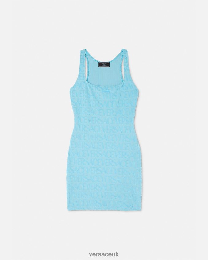 Women Versace Allover Towel Dress Cover-Up 6D2D061190 Light Blue Underwear & Beachwear