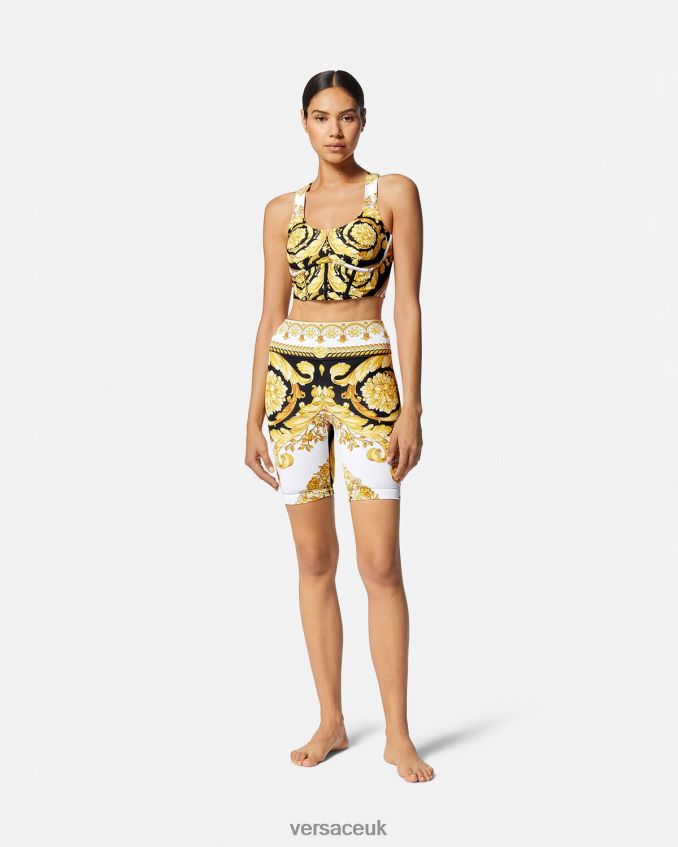 Women Versace Barocco Gym Bicycle Shorts 6D2D06230 Print Clothing