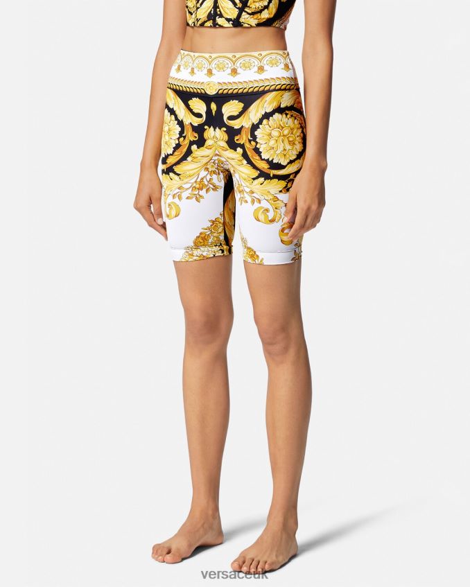 Women Versace Barocco Gym Bicycle Shorts 6D2D06230 Print Clothing