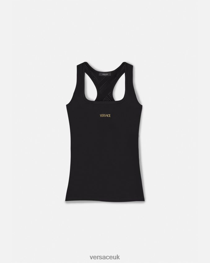 Women Versace Tank Top 6D2D06234 Black Clothing