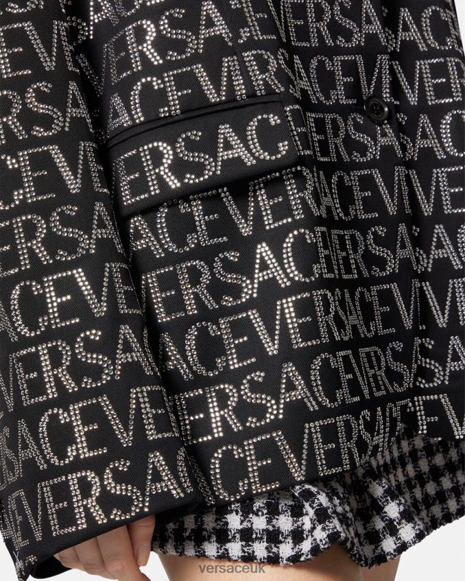 Women Versace Crystal Allover Blazer 6D2D06115 One Color Clothing