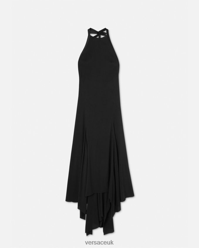 Women Versace Bow Halterneck Gown 6D2D0621 One Color Clothing