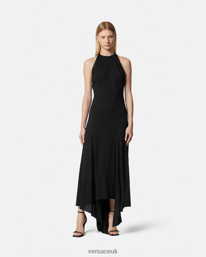 Women Versace Bow Halterneck Gown 6D2D0621 One Color Clothing