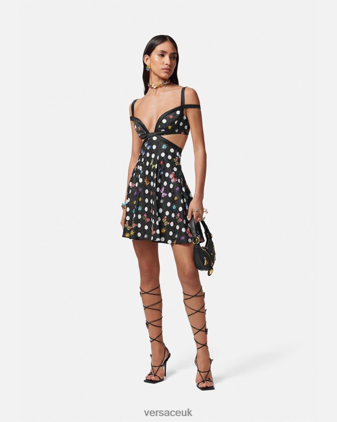 Women Versace Butterflies Cutout Mini Dress 6D2D068 One Color Clothing