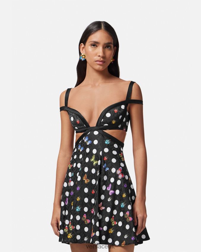 Women Versace Butterflies Cutout Mini Dress 6D2D068 One Color Clothing