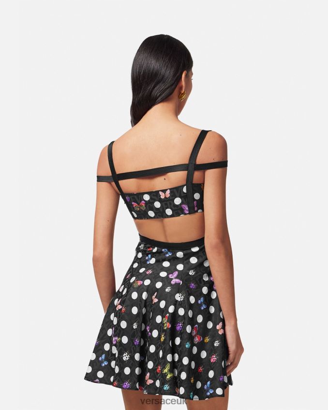 Women Versace Butterflies Cutout Mini Dress 6D2D068 One Color Clothing