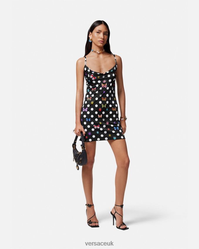 Women Versace Butterflies Medusa \'95 Mini Dress 6D2D065 Print Clothing