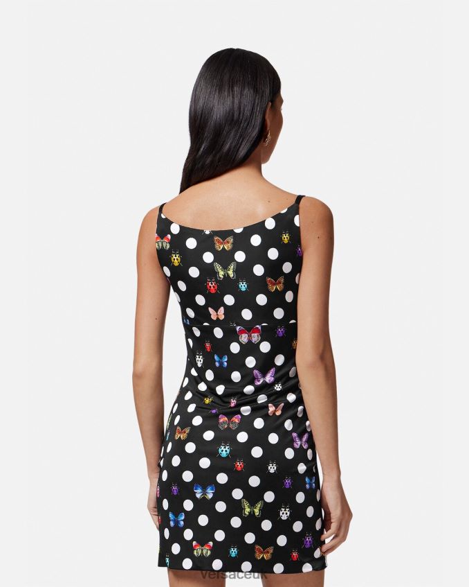 Women Versace Butterflies Medusa \'95 Mini Dress 6D2D065 Print Clothing