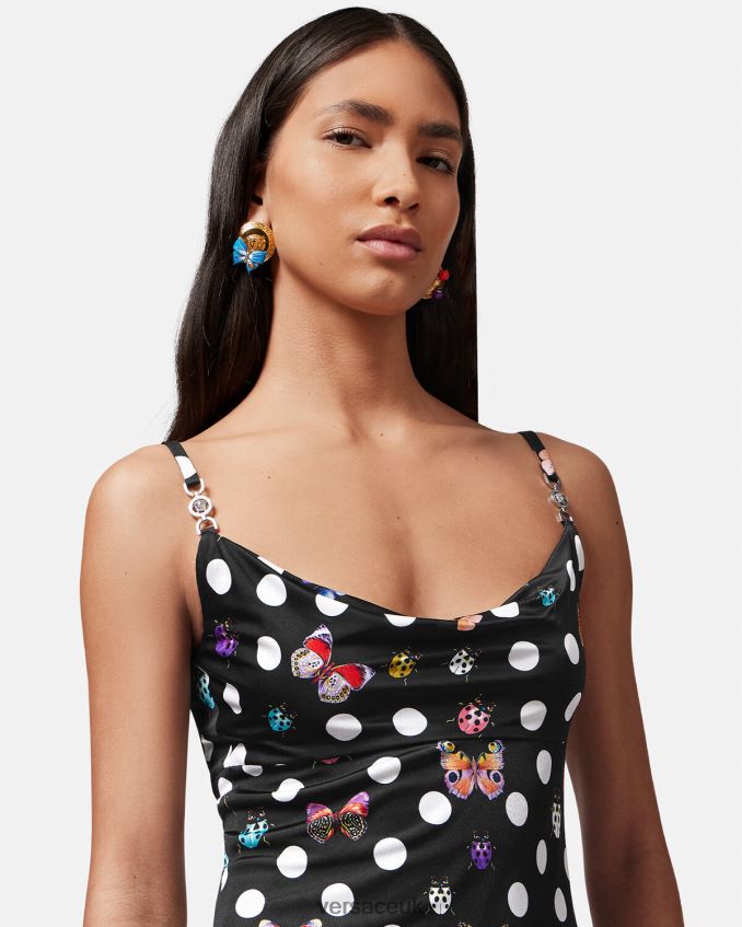 Women Versace Butterflies Medusa \'95 Mini Dress 6D2D065 Print Clothing
