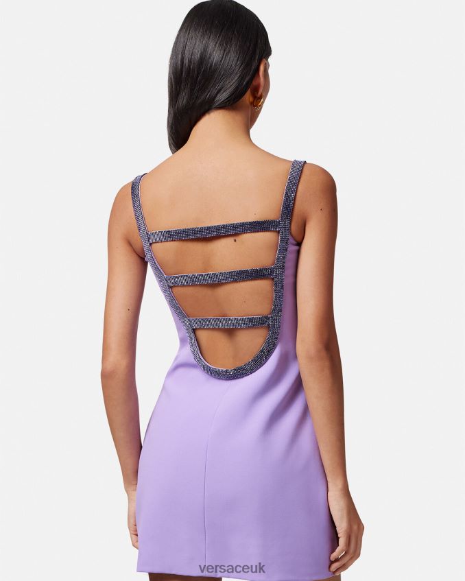Women Versace Crystal Cutout Mini Dress 6D2D0611 One Color Clothing