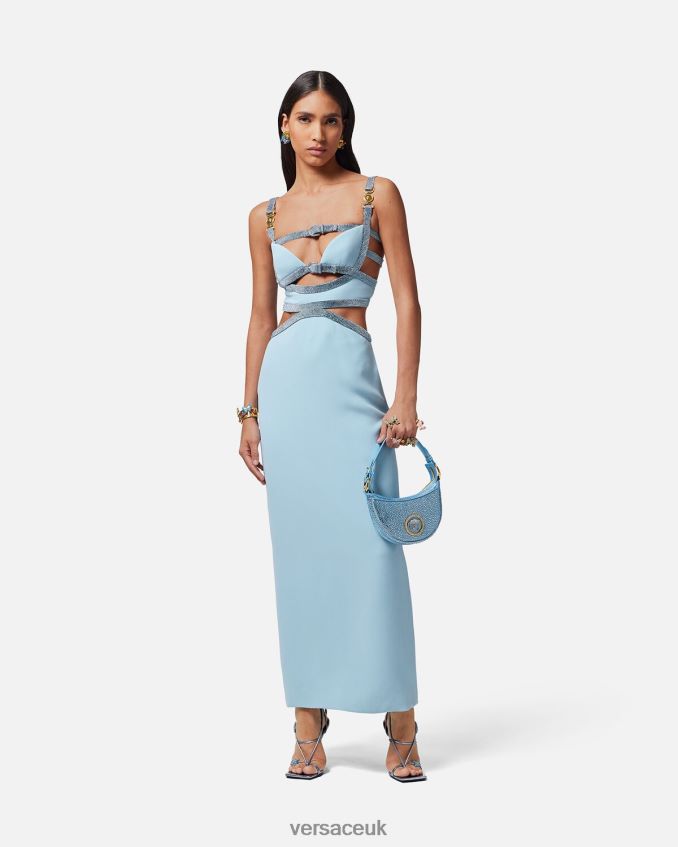 Women Versace Crystal Medusa \'95 Cutout Gown 6D2D0618 One Color Clothing