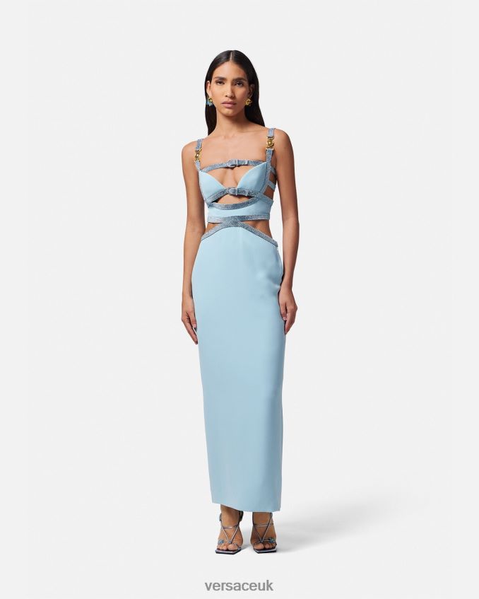 Women Versace Crystal Medusa \'95 Cutout Gown 6D2D0618 One Color Clothing