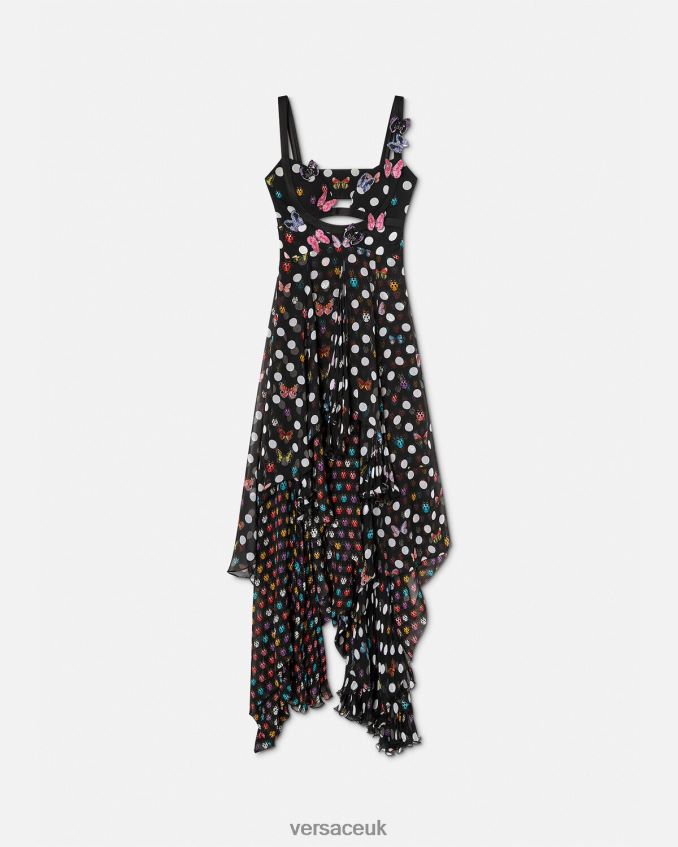 Women Versace Embroidered Butterflies Gown 6D2D061 One Color Clothing
