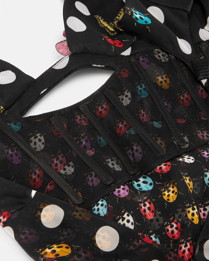 Women Versace Embroidered Butterflies Gown 6D2D061 One Color Clothing