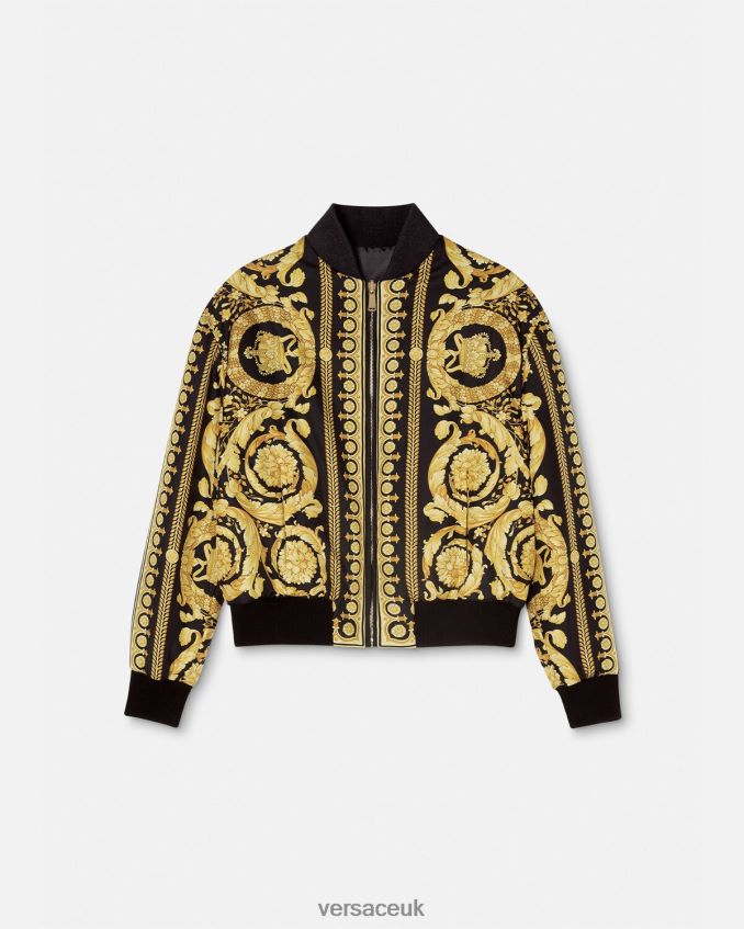 Women Versace Barocco Reversible Bomber Jacket 6D2D0688 Print Clothing