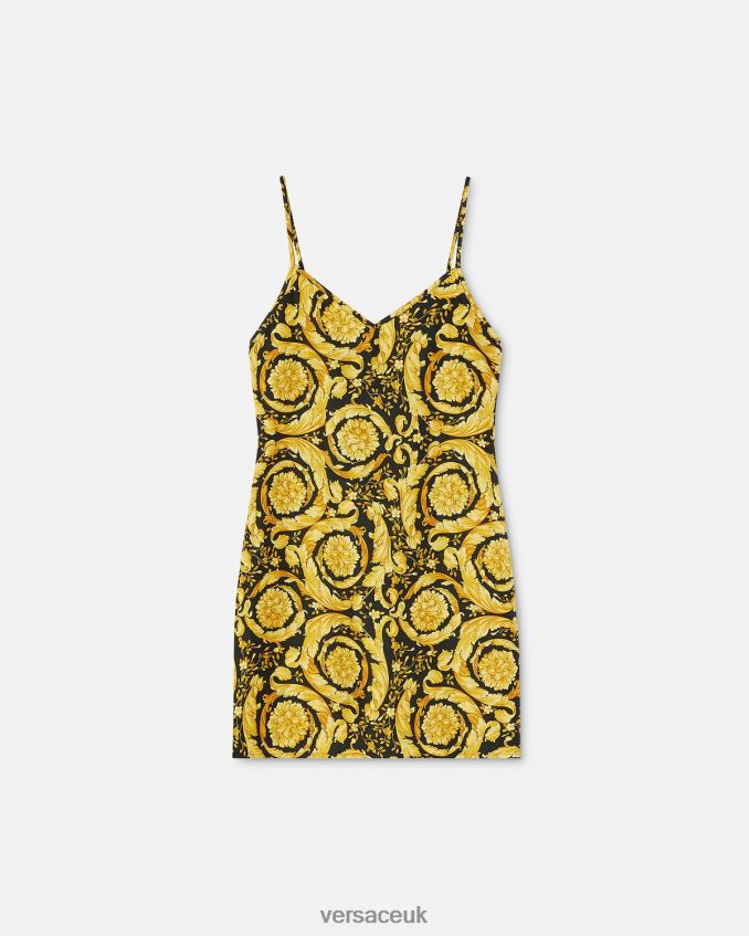 Women Versace Barocco Silk Pajama Slip 6D2D061029 Print Underwear & Beachwear