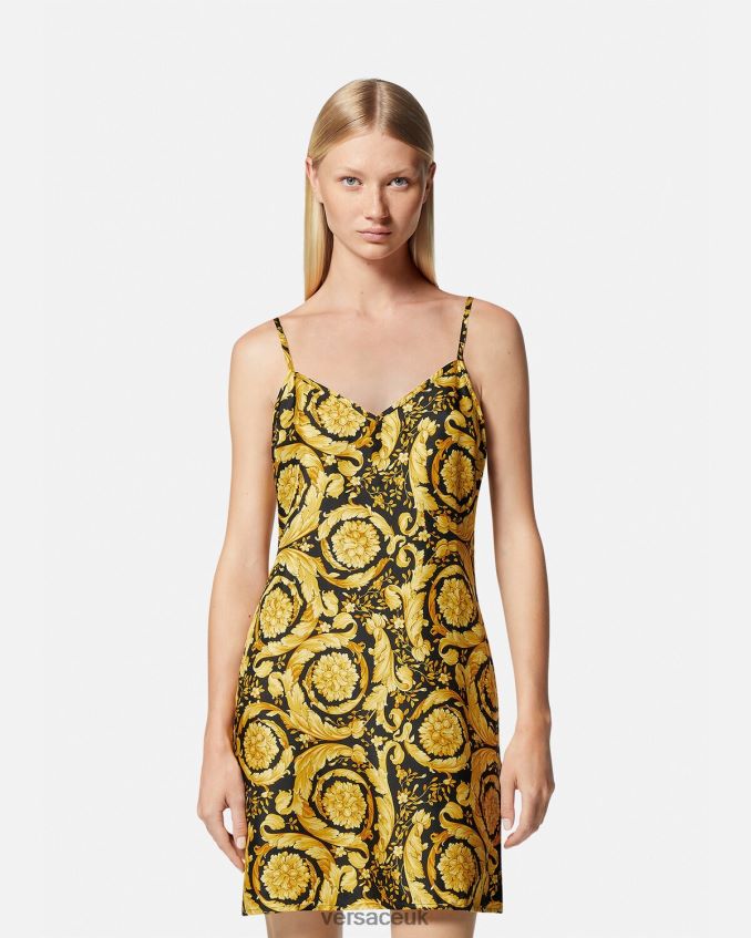 Women Versace Barocco Silk Pajama Slip 6D2D061029 Print Underwear & Beachwear