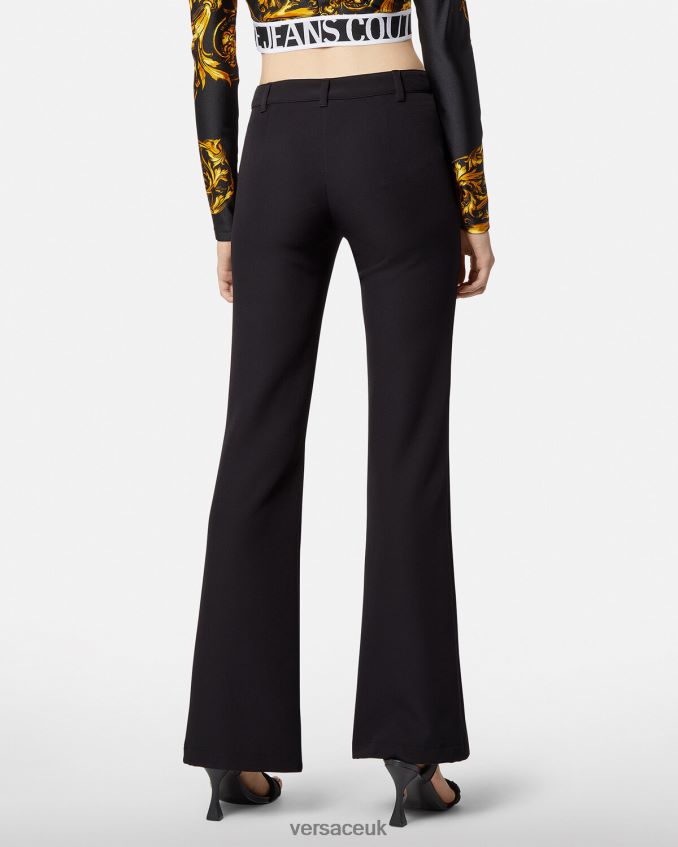 Women Versace Baroque Couture1 Buckle Pants 6D2D062247 Black Clothing