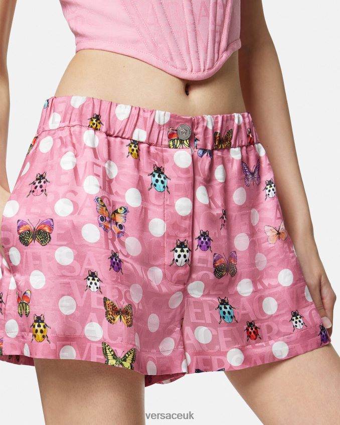 Women Versace Butterflies Silk Blend Shorts 6D2D06197 Print Clothing