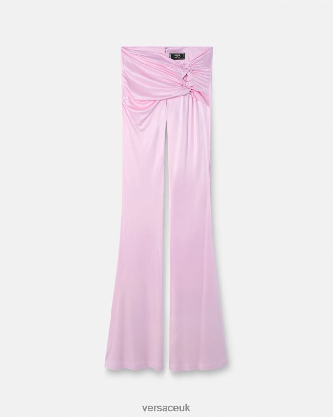 Women Versace Knotted Flared Pants 6D2D06122 One Color Clothing