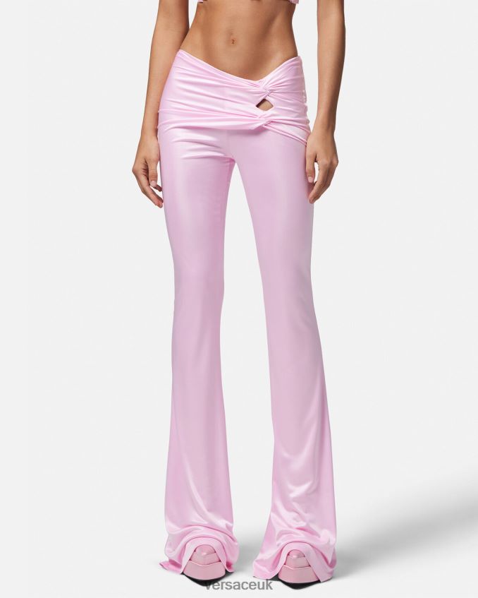 Women Versace Knotted Flared Pants 6D2D06122 One Color Clothing