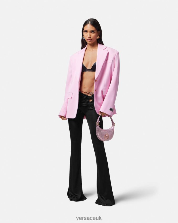 Women Versace Knotted Flared Pants 6D2D06190 One Color Clothing