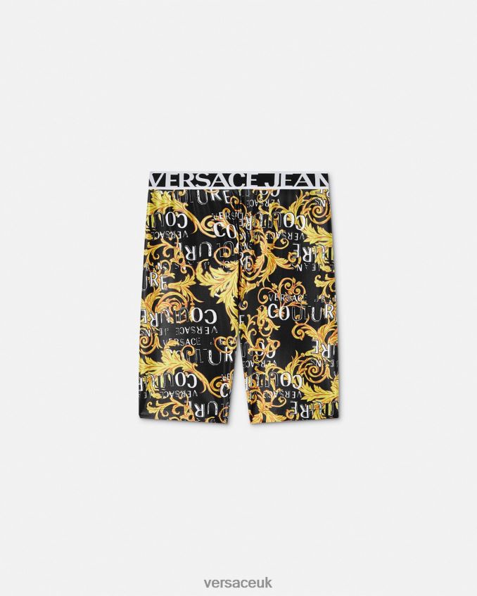 Women Versace Logo Couture Bicycle Shorts 6D2D062239 One Color Clothing