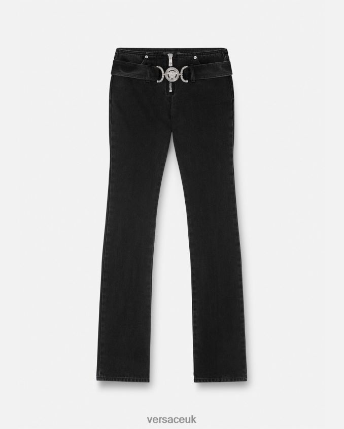 Women Versace Medusa '95 Jeans 6D2D06220 Black Clothing