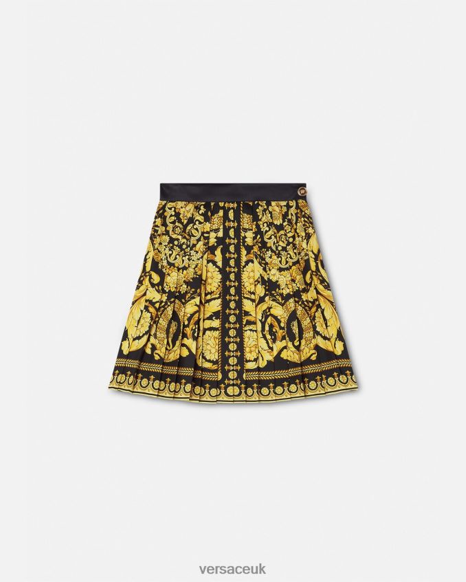 Women Versace Barocco Pleated Skirt 6D2D06169 Print Clothing