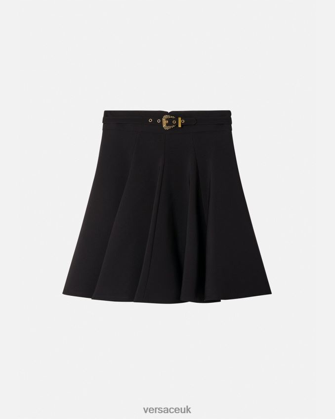 Women Versace Baroque Couture I Buckle Skirt 6D2D062252 Black Clothing