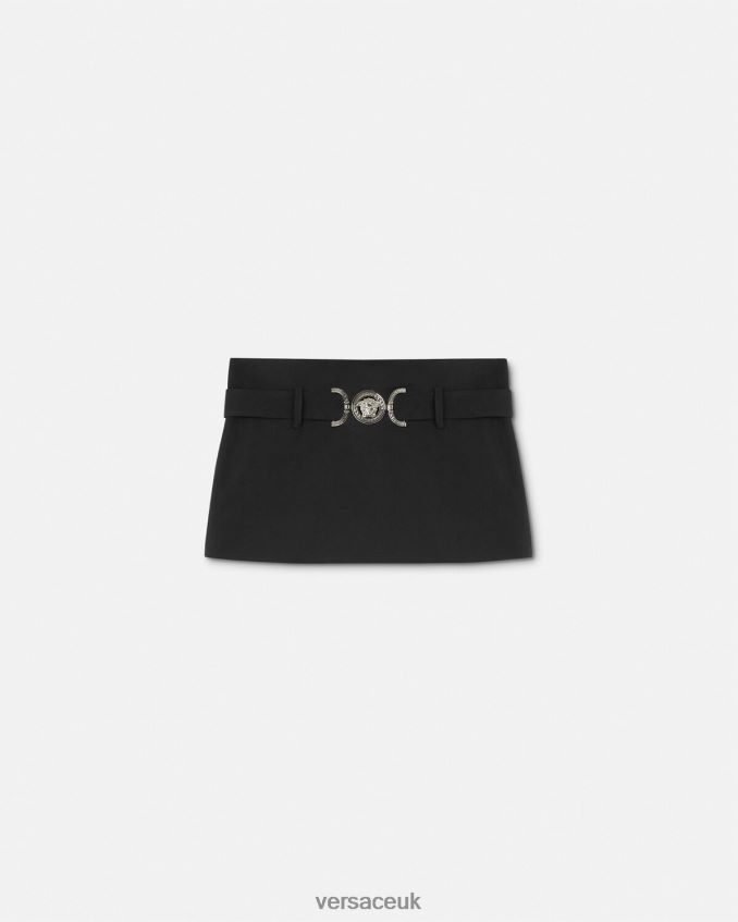 Women Versace Medusa '95 Mini Skirt 6D2D06173 Black Clothing