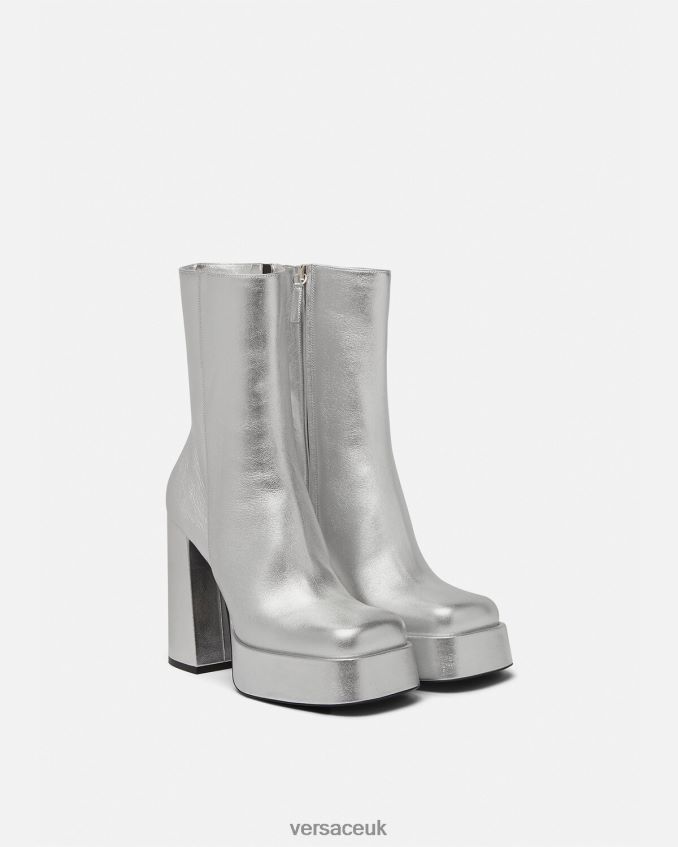 Women Versace Aevitas Metallic Platform Boots 6D2D06406 One Color Shoe