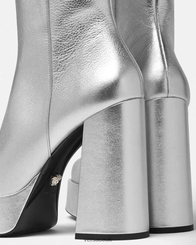 Women Versace Aevitas Metallic Platform Boots 6D2D06406 One Color Shoe