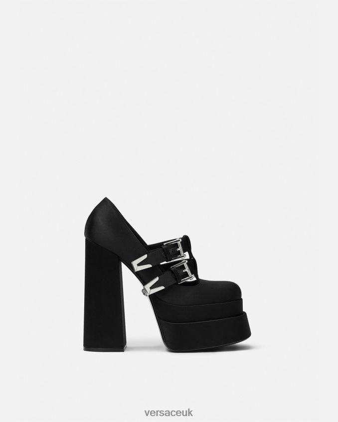 Women Versace Aevitas Platform Pumps 6D2D06417 Black Shoe