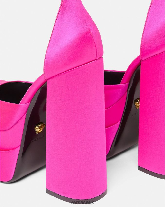 Women Versace Medusa Aevitas Platform Pumps 6D2D06410 Fuchsia Shoe