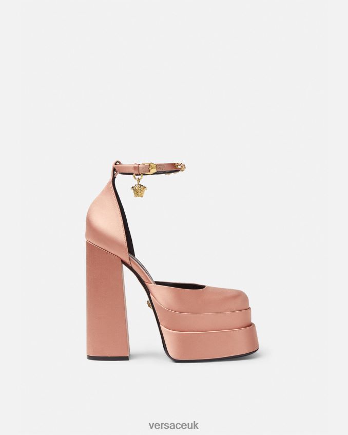 Women Versace Medusa Aevitas Platform Pumps 6D2D06411 Pink Shoe
