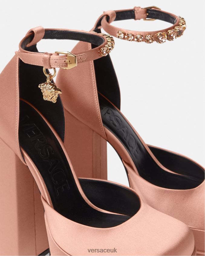 Women Versace Medusa Aevitas Platform Pumps 6D2D06411 Pink Shoe