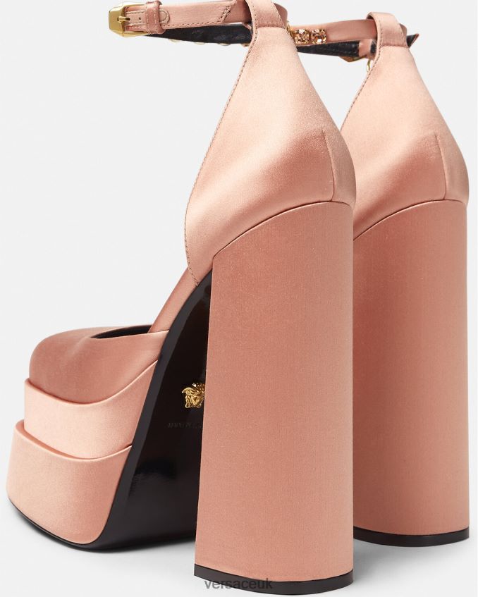 Women Versace Medusa Aevitas Platform Pumps 6D2D06411 Pink Shoe