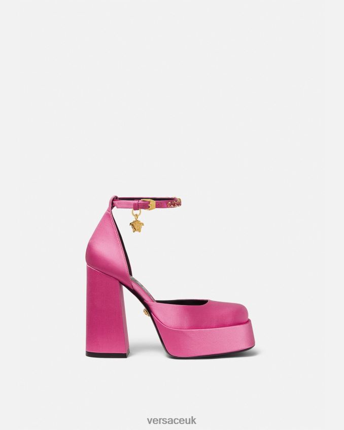 Women Versace Medusa Aevitas Single Platform Pumps 6D2D06414 Pink Shoe