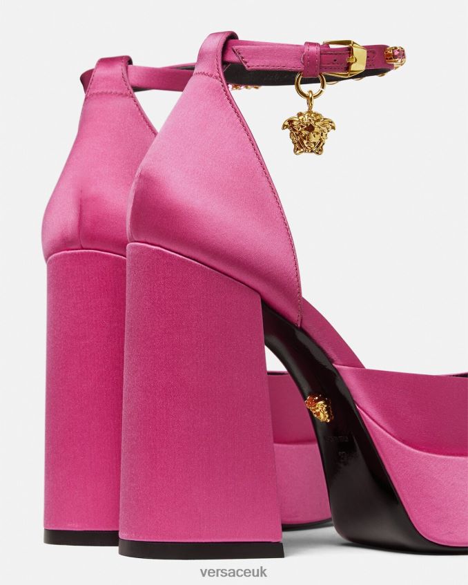 Women Versace Medusa Aevitas Single Platform Pumps 6D2D06414 Pink Shoe