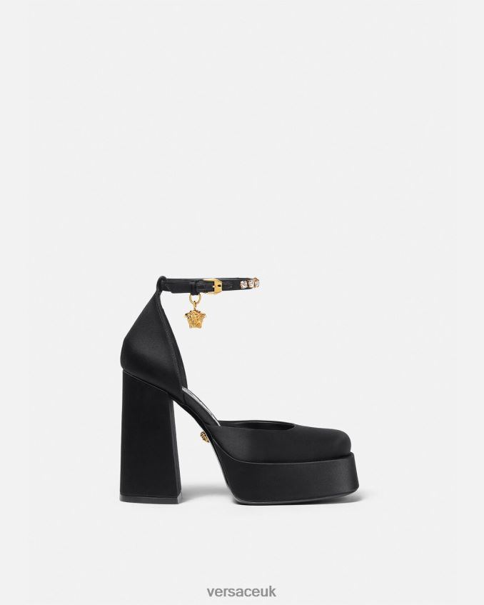 Women Versace Medusa Aevitas Single Platform Pumps 6D2D06415 Black Shoe