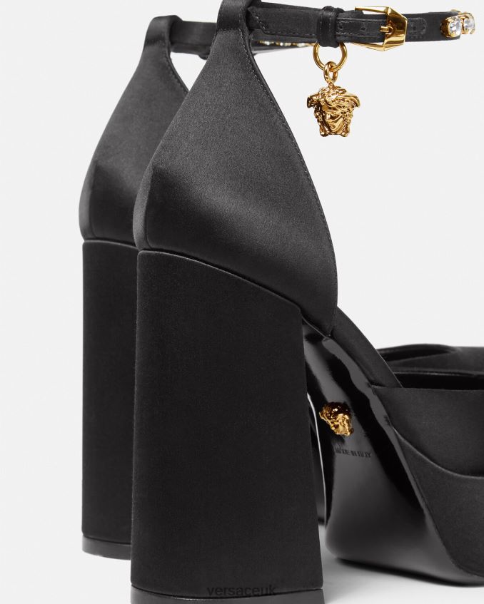 Women Versace Medusa Aevitas Single Platform Pumps 6D2D06415 Black Shoe
